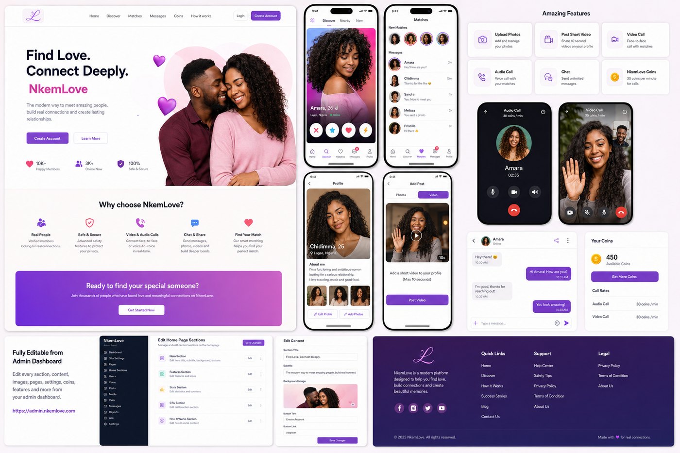 Two NkemLove members connecting through the app